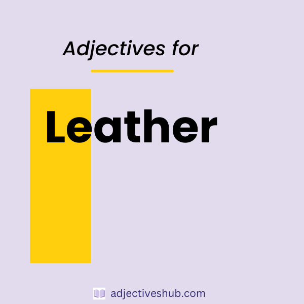 Adjectives for Leather