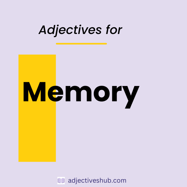 Adjectives for Memory