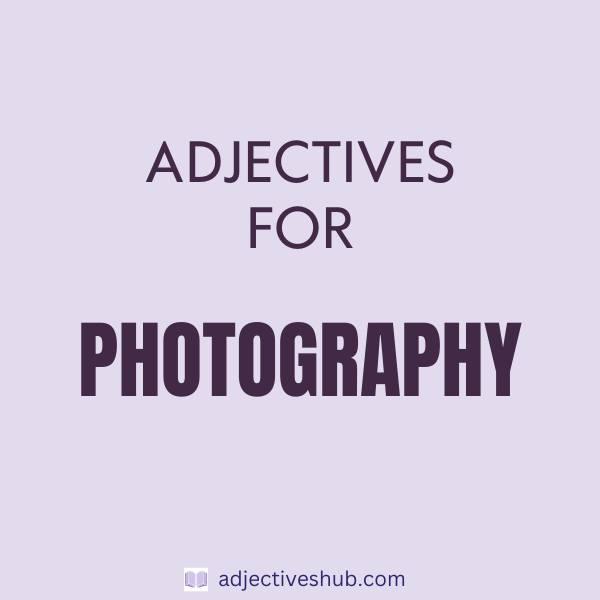 Adjectives for Photography