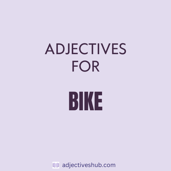 Adjectives for Bike