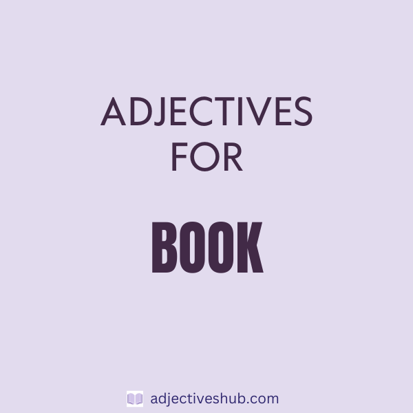 Adjectives for Book