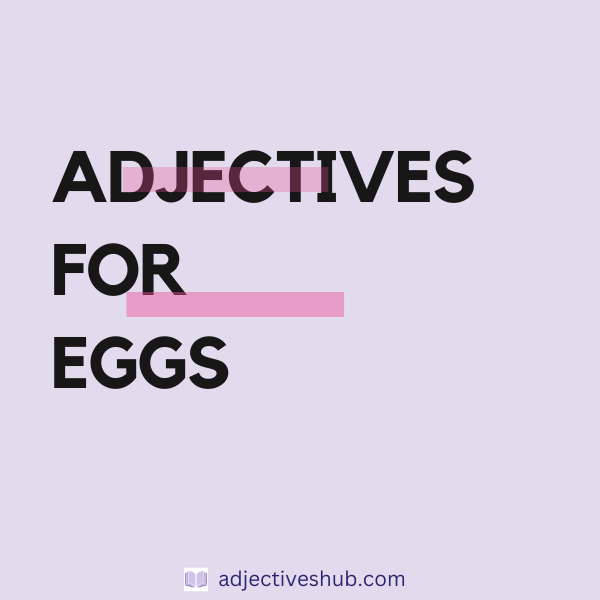 Adjectives for Eggs