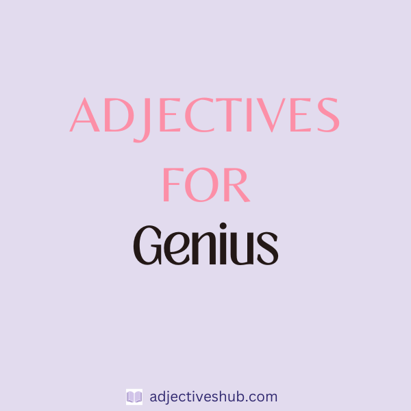 Adjectives for Genius