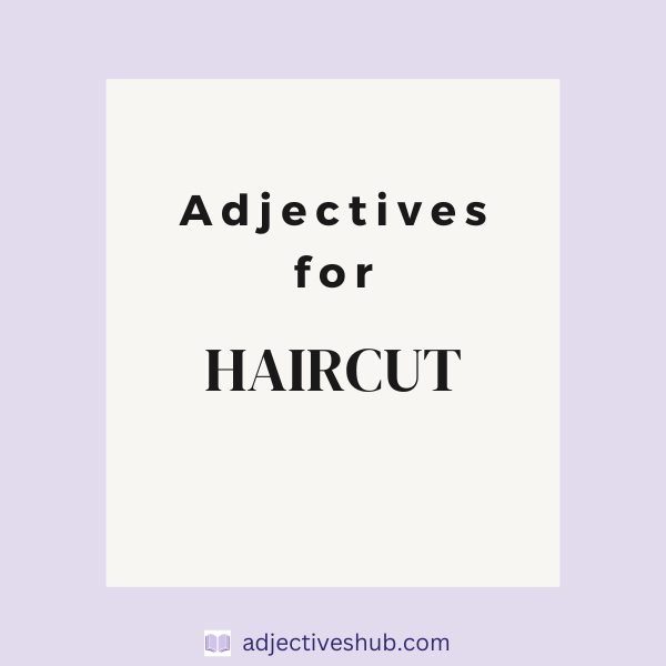 Adjectives for Haircut